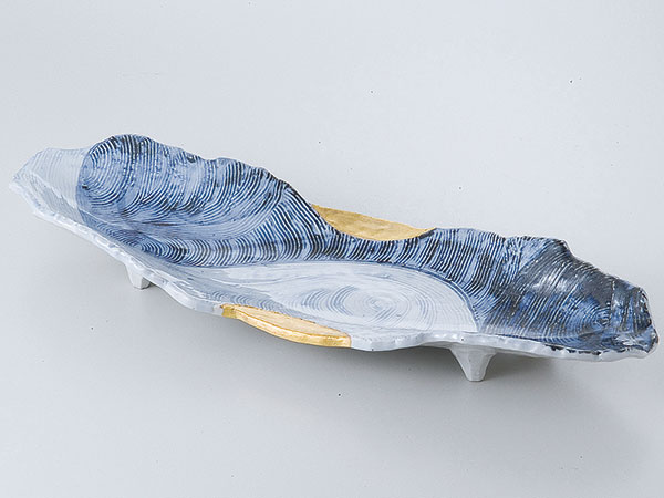 和食器 盛り込み皿/ 金彩呉須櫛目長皿 /大皿 長皿 盛り皿 大皿料理 業務用 Serving Plate Rectangular 8,199円