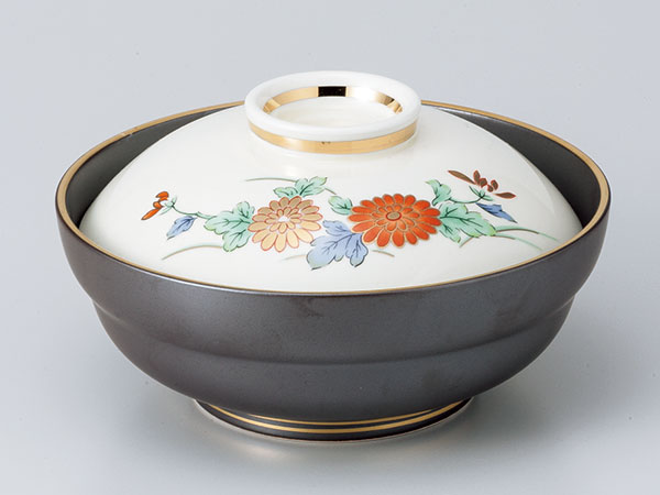 和食器 蓋物/ 友禅菊蓋向 /陶器 煮物 料亭 割烹 碗 業務用の通販は