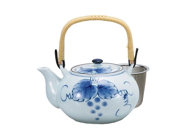 どびん 土瓶 有田焼 蓋 古染ぶどう4号土瓶u 業務用 家庭用 和 おもてなし 飲食店 レストラン 茶 器 人気 おしゃれの通販はau Pay マーケット 美濃のちゃわん屋さん 古林恩羅院