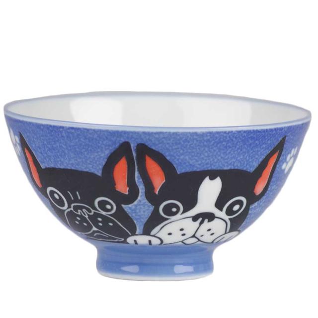 茶碗 犬 飯碗 陶器 フレンチブルドッグ 茶碗 中平 青 犬雑貨 イヌグッズ いぬ ドッグ かわいい 子供 プレゼントの通販はau Pay マーケット 美濃のちゃわん屋さん 古林恩羅院