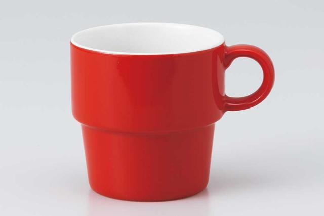 マグカップ コップ コーヒー クラブスタックマグ レッド カフェオレ 紅茶 スープ ギフト 業務用 家庭用 おしゃれ かわいい インスタの通販はau Pay マーケット 美濃のちゃわん屋さん 古林恩羅院