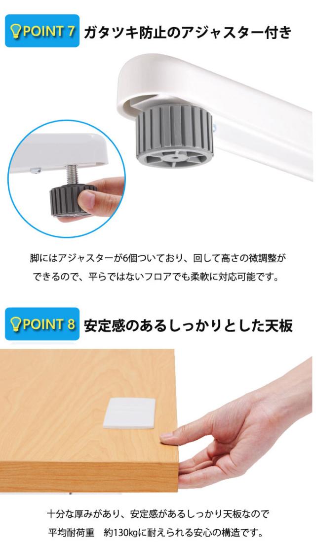 OFFICE FUNITURE オフィスファニチャー 片袖机 幅120cm　(机 テーブル デスク フリー 事務所 店舗 SOHO 法人 ホワイト グレー ナチュラル シンプル オフィス 引出し 頑丈 限定 おしゃれ おすすめ)_6