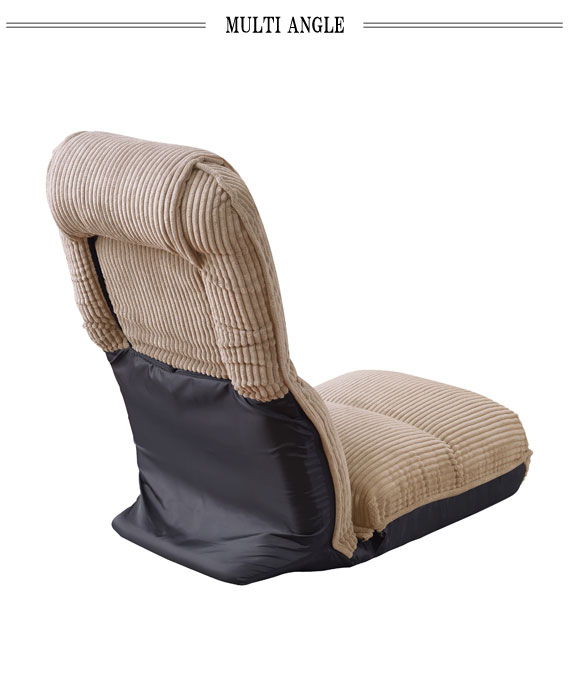 4WAY Highback FloorChair ハイバックフロアチェア　(フロアチェア 座椅子 リクライニング ハイバック 1P グレー ベージュ カジュアル ナチュラル シンプル ファブリック おすすめ おしゃれ)_4