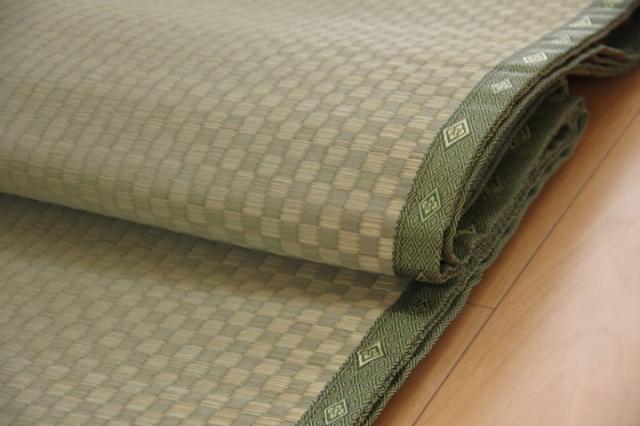 不知火 本間10畳 477×382cm　(ラグマット ラグ カーペット 角型 畳 和 和室 グリーン 緑 国産 い草 市松柄 高級感 和モダン 日本製 熊本 おしゃれ おすすめ)_2