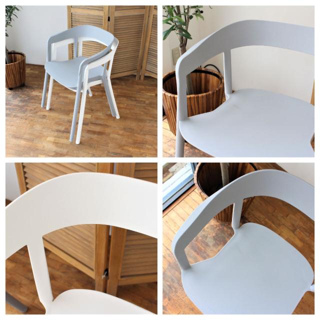 AQUA アクア アームチェア (チェア 椅子 イス ダイニング グレー