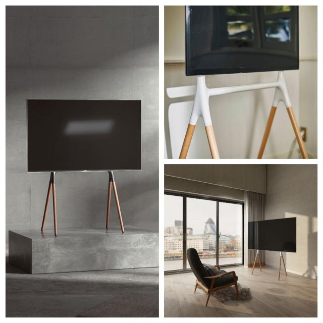 TV STAND テレビスタンド　(テレビ台 テレビラック 木脚 壁面収納 モニター台 モニタースタンド 事務所 モダン シンプル モノトーン 法人 オフィス おしゃれ おすすめ)_2