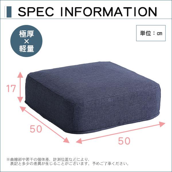 joue ジュー カバーリング低反発クッション 角型 2個セット　(クッション セット 低反発 カバーリング 角型 極厚 軽量 日本製 国産 コンパクト 洗える お手入れ楽々 ブルー ベージュ グレー レッド グリーン ブラウン ブラック おしゃれ おすすめ)_5