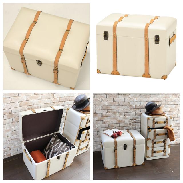 CHESTER SEIRES チェスターシリーズ　収納スツール 幅60cm　トランク型収納 おしゃれで遊び心のあるデザイン CHESTER SEIRES チェスターシリーズ 収納スツール 幅60cm 夏フェア