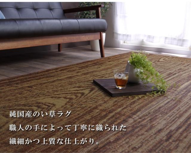 F Wall Fウォール い草ラグカーペット 約140×200cm　(ラグマット ラグ カーペット 和モダン 和室 洋室 純国産 日本製 九州 木目柄 い草 抗菌 防臭 裏面 ウレタン 滑り止め  弾力性 クッション性 耐久性 おしゃれ おすすめ)_2
