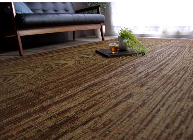 F Wall Fウォール い草ラグカーペット 約140×200cm　(ラグマット ラグ カーペット 和モダン 和室 洋室 純国産 日本製 九州 木目柄 い草 抗菌 防臭 裏面 ウレタン 滑り止め  弾力性 クッション性 耐久性 おしゃれ おすすめ)_5