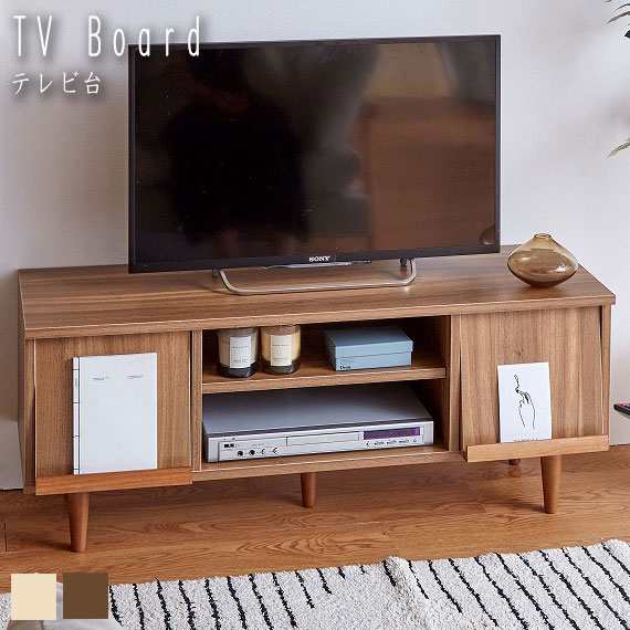 Tonny フラップ扉テレビ台 幅110cm　(TVボード TV台 テレビボード 棚 雑誌 本 ルーター コード穴 ロータイプ コンパクト  32〜49インチ 耐｜au PAY マーケット