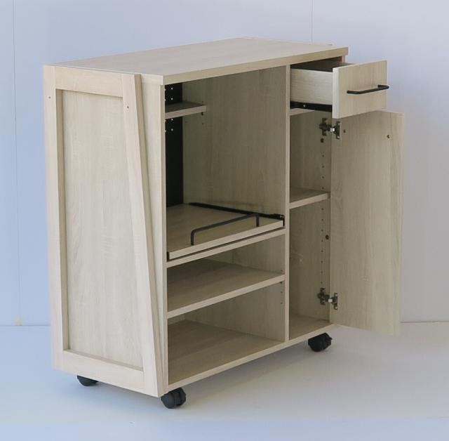 Lily リリー 85レンジボード (レンジ台 収納棚 キャスター カウンター