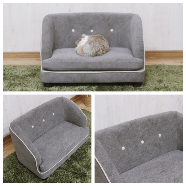 Towaro トワロ ペットソファ　(寝台 寝床 ベッド 猫 犬 丸み イス チェア キュート おしゃれ W70 幅70cm D40 奥行40cm H41 高さ41cm)_2