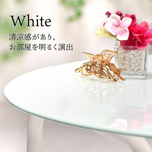 ROND ロント 円形ガラステーブル 幅75cm_4