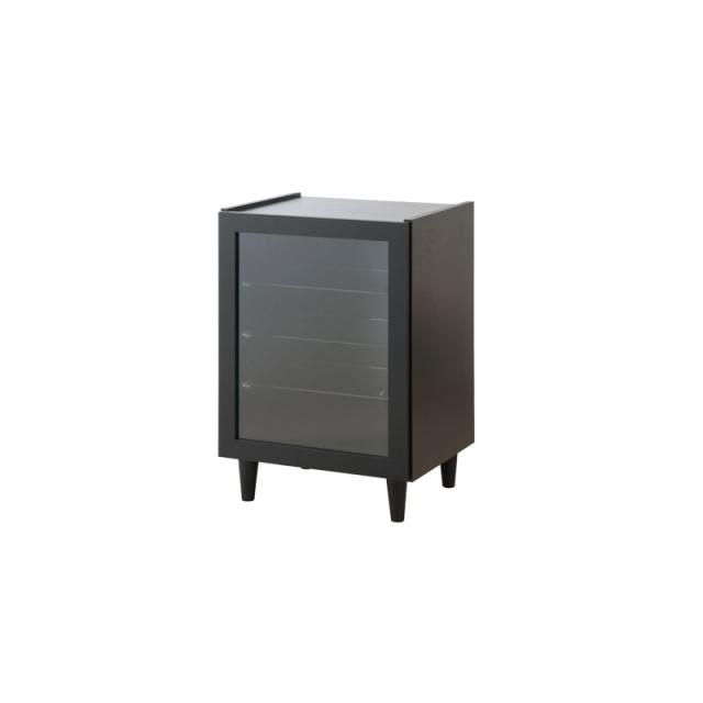 SHADOW ブラックガラスキャビネット 幅49cm