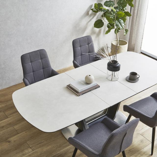 DiningTable 伸長式セラミックダイニングテーブル 幅160〜200cm_2