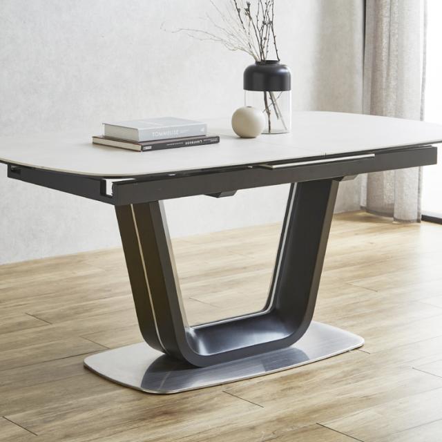 DiningTable 伸長式セラミックダイニングテーブル 幅160〜200cm_5