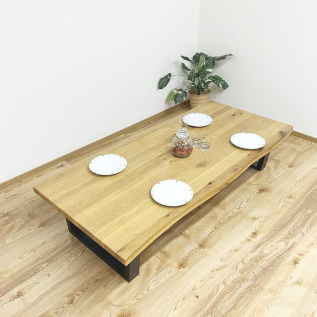 LowTable 一枚板風座卓テーブル 幅180cm_3