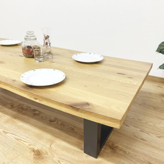 LowTable 一枚板風座卓テーブル 幅180cm_5