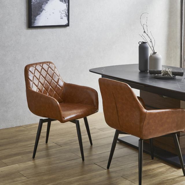 DiningChair 回転式ダイニングチェア 2脚セット_9