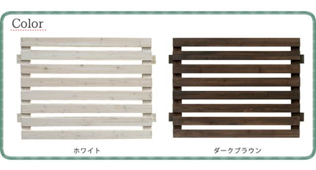 Border Fence ボーダーフェンス 土中用 4連結セット　(柵 囲い 目隠し 間仕切り ガーデニング 園芸 庭 ナチュラル フレンチカントリー 天然木 木製 木目 屋外 DIY 茶 白 ダークブラウン ホワイト おすすめ)_10