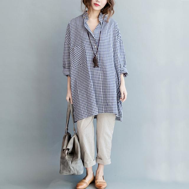襟元ビーズ シャツチュニック ギンガムチェック チュニック ワンピース リンネル シャツ メンズライク シャツワンピース 大きい 193 10の通販はau Pay マーケット ヴァリエンテヒロ