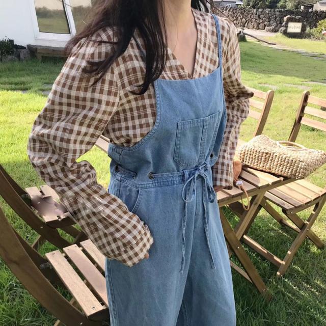 2色展開 デニムサロペット オーバーオール デニム ナチュラル リンネル系 大きいサイズ レディース ワイドパンツ 193 403の通販はau Pay マーケット ヴァリエンテヒロ