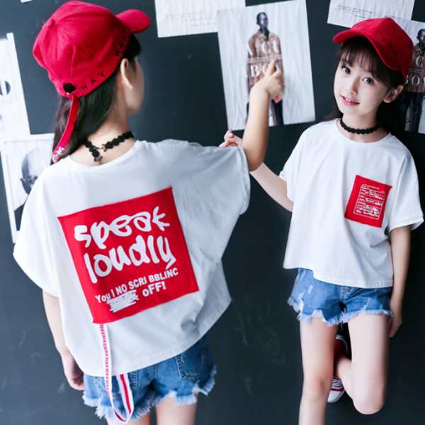 韓国子供服 キッズ 女の子 子供 半袖 プリント ｔ シャツ 春夏服 120