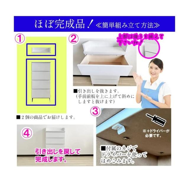 エペル 幅30cm | 奥行30cm 完成品 ランドリーチェスト 薄型 国産 【 完成品 ランドリー収納 スリム ランドリー収納棚 日本製 引き出し4段 巾木よけ付き 白 グレー おしゃれ収納