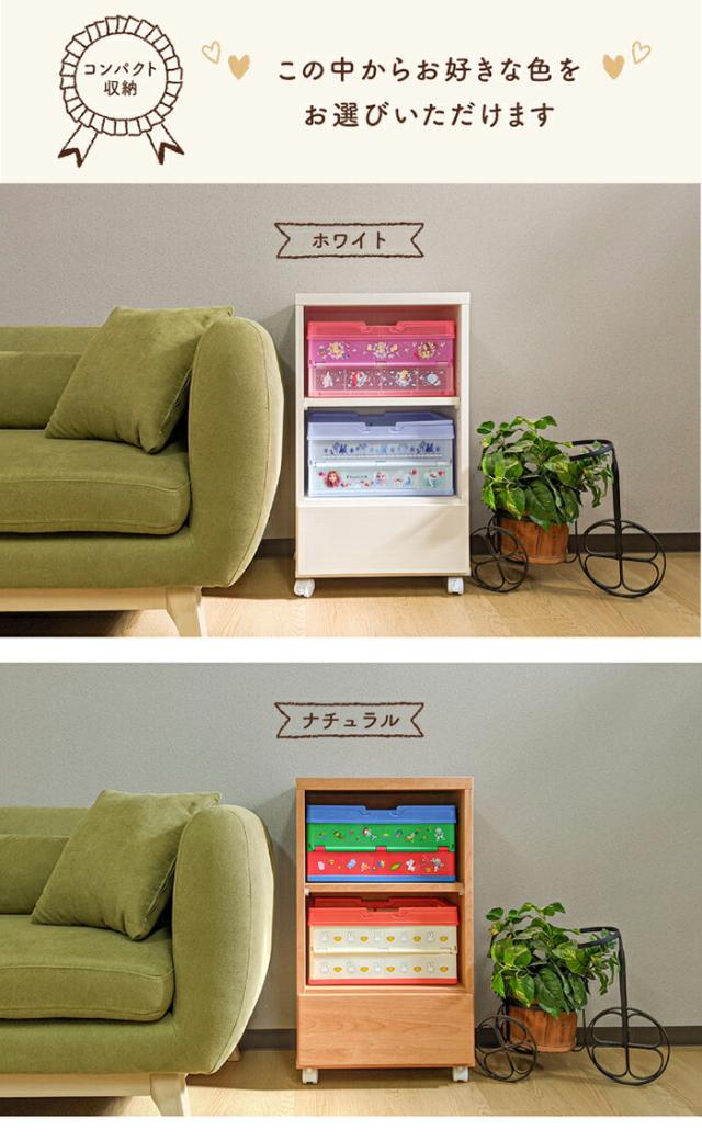キャラクターグッズ 収納ボックス 国産 完成品 （ 収納棚 コンテナボックス入れるくん)【 日本製 インテリア キャラクター 収納 おもちゃ箱 棚 木製 オモチャ 棚 収納箱 ラック キャスター付き 女の子 男の子 折りたたみ キャスター ランドセルラック 子供 子ども 誕生日_4