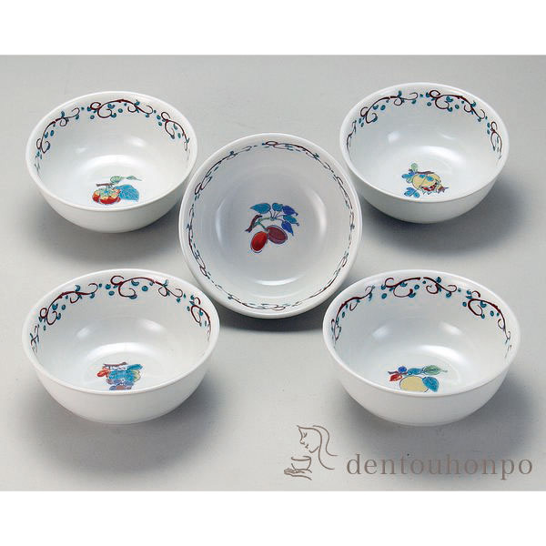 九谷焼 小鉢揃 唐草果実 4号 ( 退職祝い 定年 和食器セット 小鉢 揃える 食器 和食 九谷焼 結婚 出産 内祝い 引き出物 )の通販は 6,468円