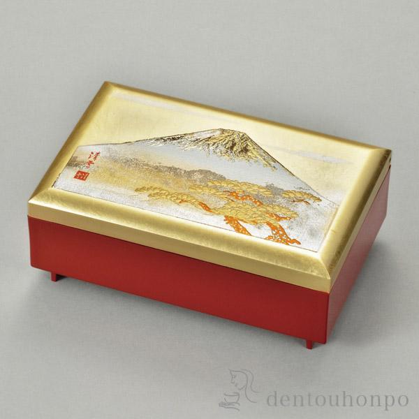 匠宝石箱 白富士 金 ( 名入れ有料 アクセサリー入れ 収納ボックス ケース BOX 宝物 山中漆器 結婚 出産 内祝い 引き出物 )の通販は 6,391円