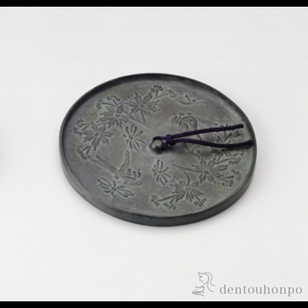 「送料無料」 銅製 文鎮 古鏡花鳥文 ( 書道 高級 人気 お土産 おすすめ 高岡銅器 周年 創立 上場 竣工 誕生日プレゼント 還暦祝い 古希 )