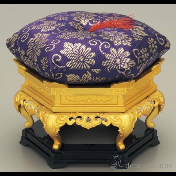 「送料無料」 六角りん台 金メッキ 3.0号 ( 木札名入れ有料 神具 仏具 ブランド おすすめ 人気 高岡銅器 プレゼント お祝い お返し )の通販は