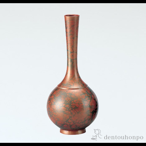 「送料無料」 銅製花瓶 玉宝形 赤金色 ( 木札名入れ有料 花瓶 フラワーベース 花器 仏間 おすすめ 高岡銅器 周年 創立 上場 竣工 )の通販は 14,300円