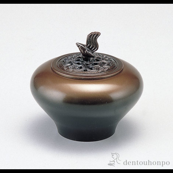 「送料無料」 銅製 小鳥香炉 ( お香 線香 リラックス 仏具 人気 高岡銅器 周年 創立 上場 竣工 上場 竣工 開店 事務所移転 )