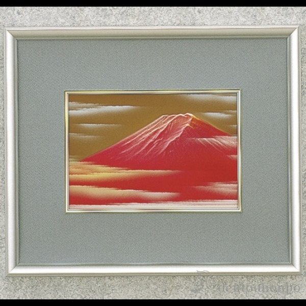 「送料無料」 パネル 赤富士 ( 退職祝い 定年 額縁 飾り フレーム 人気 おすすめ 高岡銅器 周年 創立 上場 竣工 )
