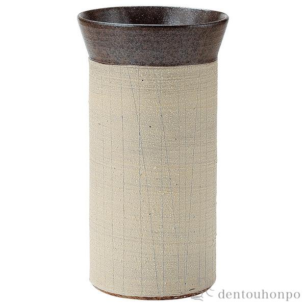 「送料無料」 口広花入 白化粧 ( へちもん 木札名入れ有料 ガラス フラワーベース 花器 一輪挿し おすすめ 信楽焼 周年 創立 上場 竣工 )の通販は