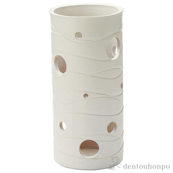 「送料無料」 傘立 白釉ウェーブ ( へちもん 名入れ有料 スリム 玄関 お店 高級 おすすめ 信楽焼 周年 創立 上場 竣工 開店 事務所移転 )の通販は 12,100円