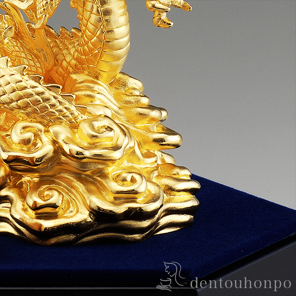 送料無料」 純金 瑞雲昇龍 D 55g ( 光則（金工芸） 木札名入れ有料