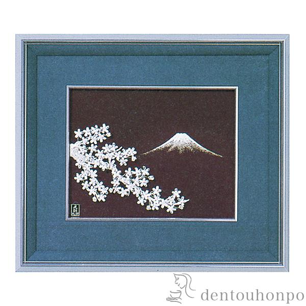 貴金属画 松竹梅 光則作 銀工芸 飾り 貴金属画 光則作 銀工芸 飾り 2607