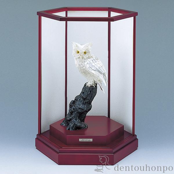 「送料無料」 銀製 シマフクロウ C 130g ( 木札名入れ有料 高級 コレクション 美術品 工芸品 伝統 東京銀器（銀工芸） 周年 創立 )