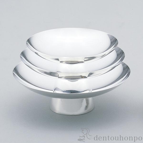 純銀杯　12点　合計580g 送料無料」 純銀 盃 三ッ重 D 3.5号・195g ( 木札名入れ有料 高級