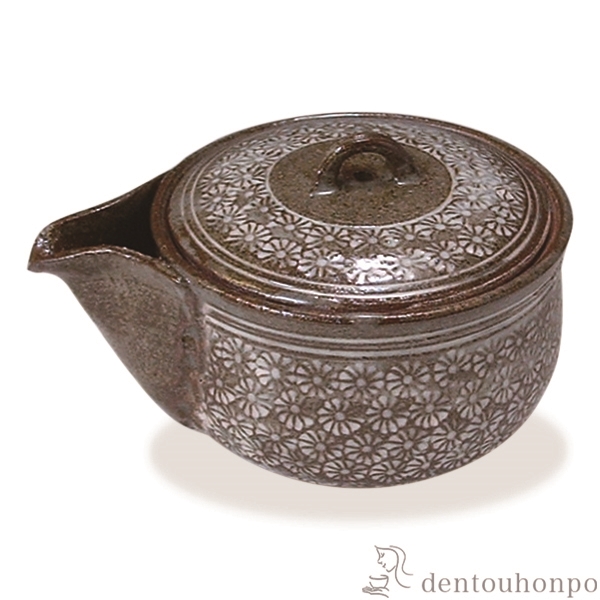 宝瓶 菊三島　 ( 名入れ有料 初任給 プレゼント 母の日 ティーポット お茶 煎茶 日本茶 おすすめ 清水焼 京焼 結婚 出産 )