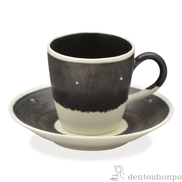 「送料無料」 珈琲碗皿 釉彩点紋 ( 名入れ有料 セット ソーサー ティーカップ 美味しい おすすめ 清水焼 京焼 結婚 出産 )の通販は