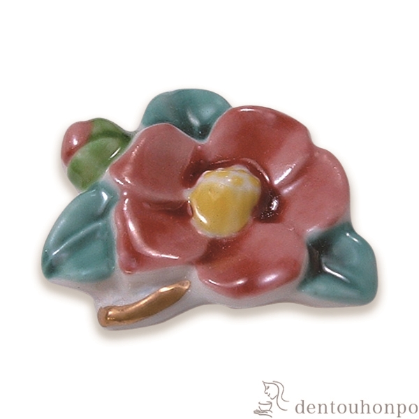 「送料無料」 箸置 つばき 5個セット ( ギフト セット 結婚祝い お店 人気 清水焼 京焼 結婚 出産 内祝い 引き出物 金婚式 )の通販は