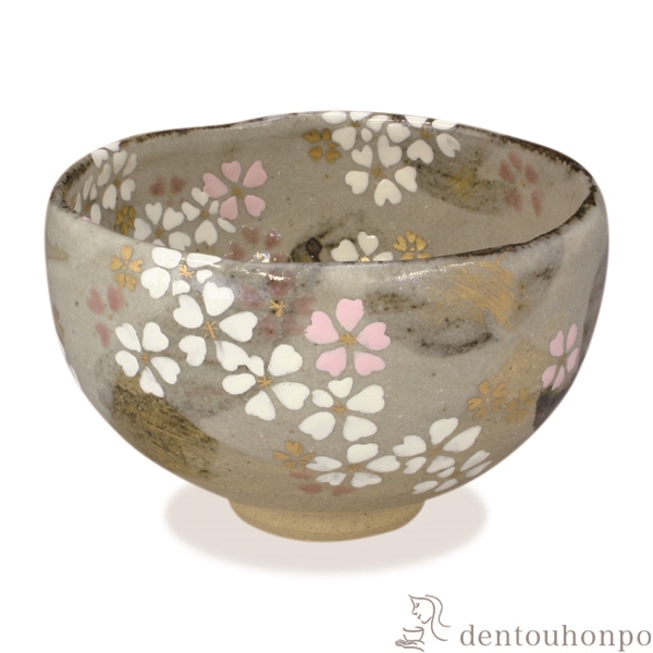 「送料無料」 抹茶碗 夢玄桜 ( 名入れ有料 初任給 プレゼント 母の日 抹茶碗 茶道具 茶器 お稽古用 抹茶 清水焼 京焼 結婚 出産 内祝い )