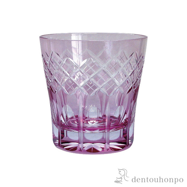 「送料無料」 江戸切子 映見重ね矢来紋 オールド 江戸切子・金赤色 ( 田島硝子 ビールグラス ビアグラス 保温 保冷 人気 江戸切子 結婚 )の通販は 14,850円