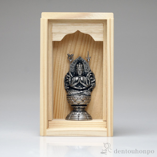 「送料無料」 仏像 千手観音 古美色 線香・香立付 ( 木箱名入れ有料 木札名入れ有料 仏壇 寺院 仏様 日本 仏具 高岡銅器 )の通販は