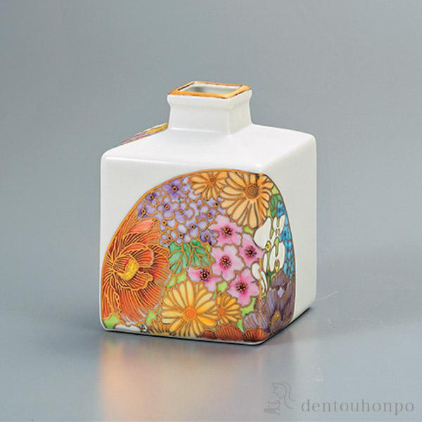 「送料無料」 一輪生 雅華 4.2号 ( 木札名入れ有料 花瓶 おしゃれ 花器 フラワーベース おすすめ 九谷焼 結婚 出産 内祝い )